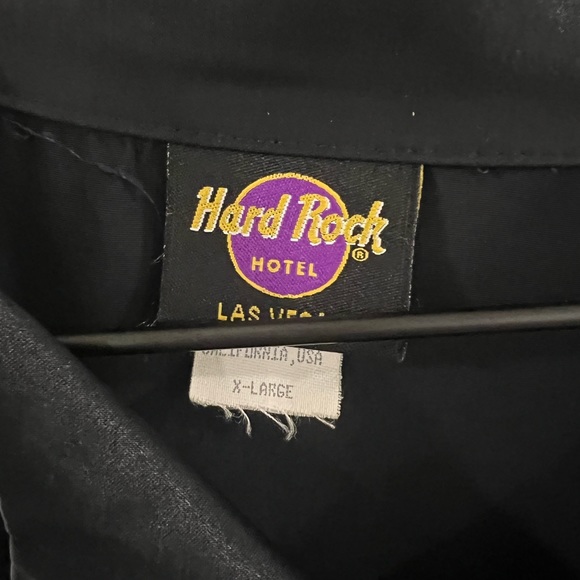 Vintage Hard Rock Hotel Las Vegas Button Short Sleeve Shirt Size XL - Picture 3 of 5